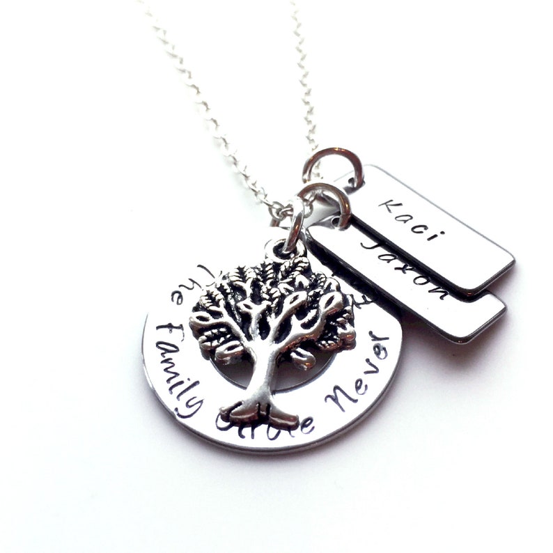 Gift for Mum Personalised Family Tree Gift Personalised Necklace Personalised Birthday Gift for Her Children/'s Names Name Necklace