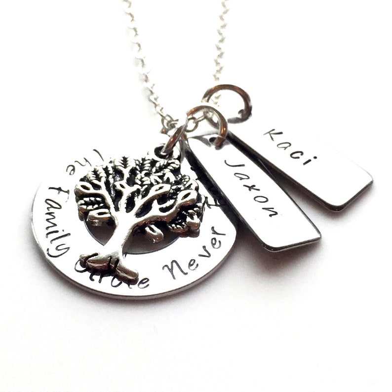 Gift for Mum Personalised Family Tree Gift Personalised Necklace Personalised Birthday Gift for Her Children/'s Names Name Necklace