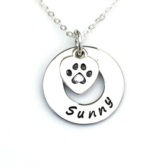 Personalised Dog Remembrance Necklace Rainbow Bridge Etsy