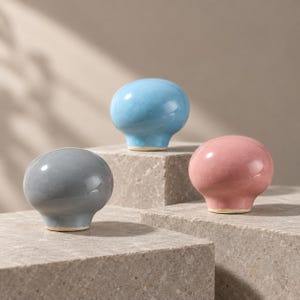 Schattige keramische bolknop – decoratieve handgreep voor kledingkasten en commodes