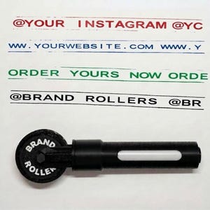 Rolling Stamp for Posca and Montana Markers, Refillable Repeat Roller for Packaging, Boxes and Cards, Branding Tool