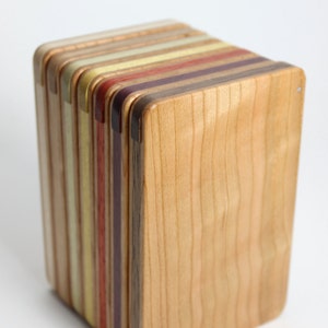 Wood Business Card Holder Cherry image 2