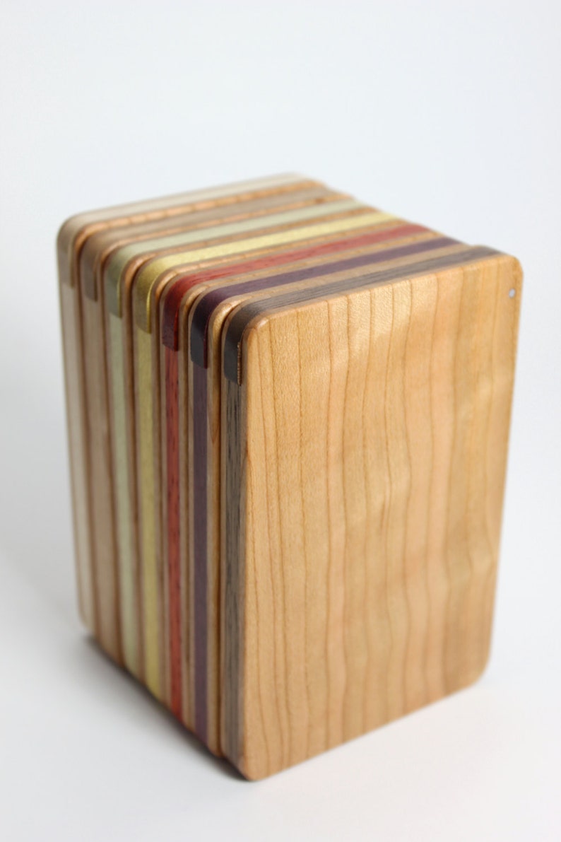 Wood Business Card Holder Cherry image 2