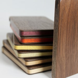 Wood Business Card Holder Walnut image 4