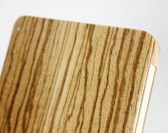 Wood Business Card Holder (Zebrawood)