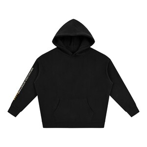 Uncivilized Intentions Two-Sleeve Oversized Hoodie, Civilization One-Star Rating, Off-Grid Streetwear, Unisex Pullover image 1