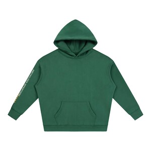 Uncivilized Intentions Two-Sleeve Oversized Hoodie, Civilization One-Star Rating, Off-Grid Streetwear, Unisex Pullover image 5
