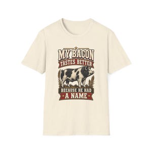 Mein Speck schmeckt besser – T-Shirt mit Schweinemotiv – Geschenkidee für alle, die Wert auf regionale Produkte legen Bild 5