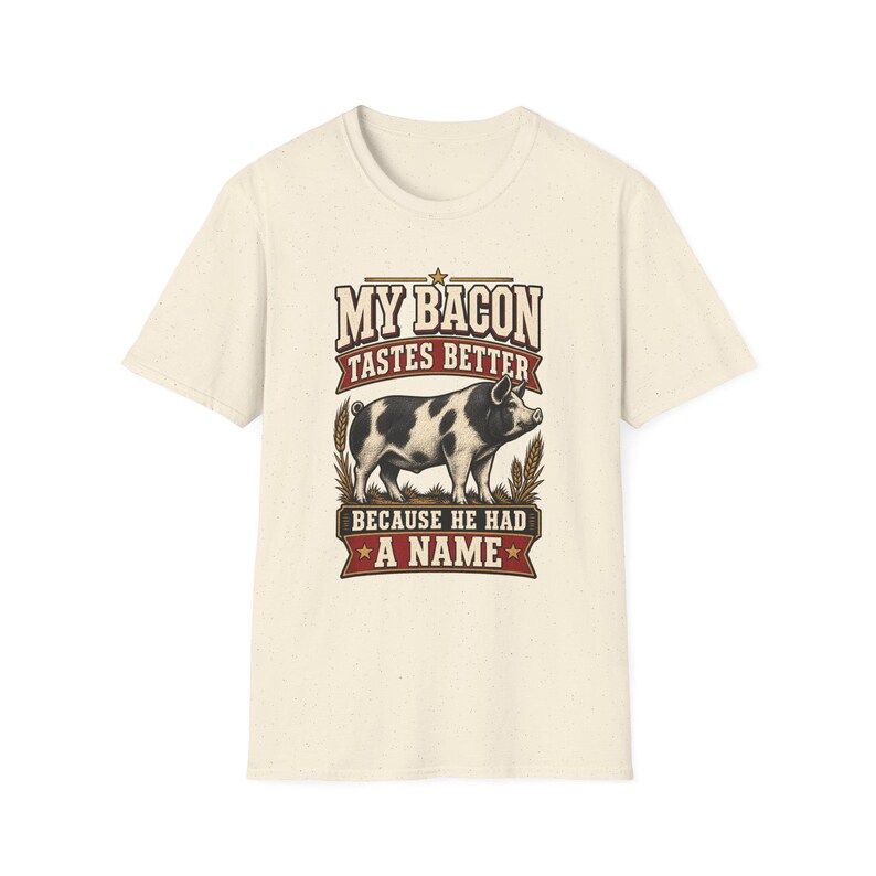 Mein Speck schmeckt besser – T-Shirt mit Schweinemotiv – Geschenkidee für alle, die Wert auf regionale Produkte legen Bild 5