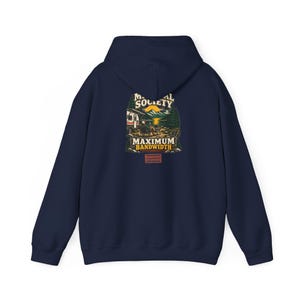 Minimal Society Maximum Bandwidth Hoodie - Unisex RV Life Sweatshirt - Off Grid Digital Nomad Gift image 3