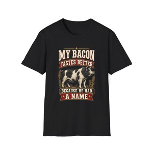 Mein Speck schmeckt besser – T-Shirt mit Schweinemotiv – Geschenkidee für alle, die Wert auf regionale Produkte legen Bild 3
