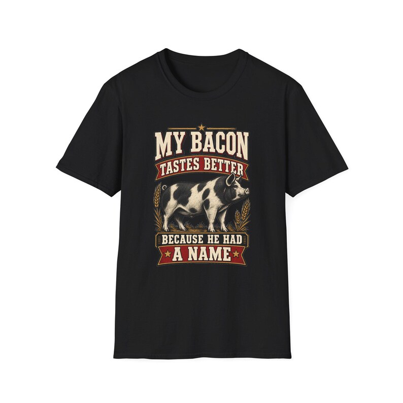 Mein Speck schmeckt besser – T-Shirt mit Schweinemotiv – Geschenkidee für alle, die Wert auf regionale Produkte legen Bild 3