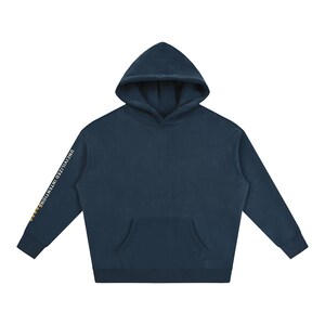 Uncivilized Intentions Two-Sleeve Oversized Hoodie, Civilization One-Star Rating, Off-Grid Streetwear, Unisex Pullover image 3