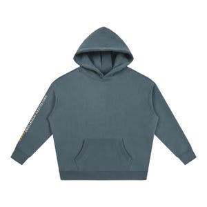 Uncivilized Intentions Two-Sleeve Oversized Hoodie, Civilization One-Star Rating, Off-Grid Streetwear, Unisex Pullover image 7