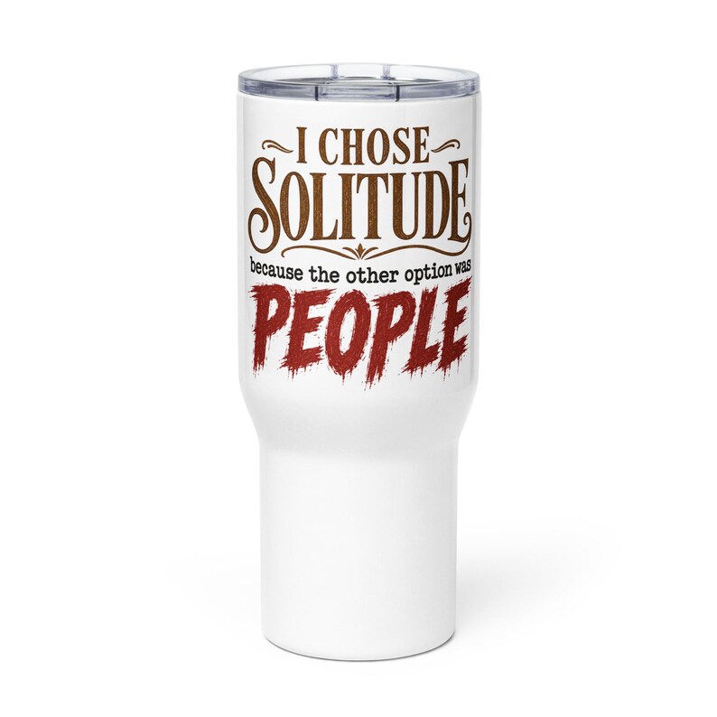 Travel mug with a handle
