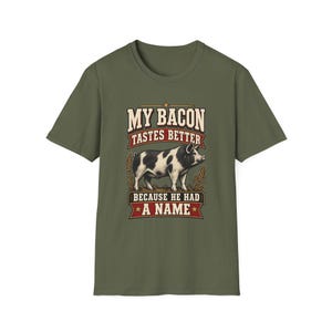 Mein Speck schmeckt besser – T-Shirt mit Schweinemotiv – Geschenkidee für alle, die Wert auf regionale Produkte legen Bild 7