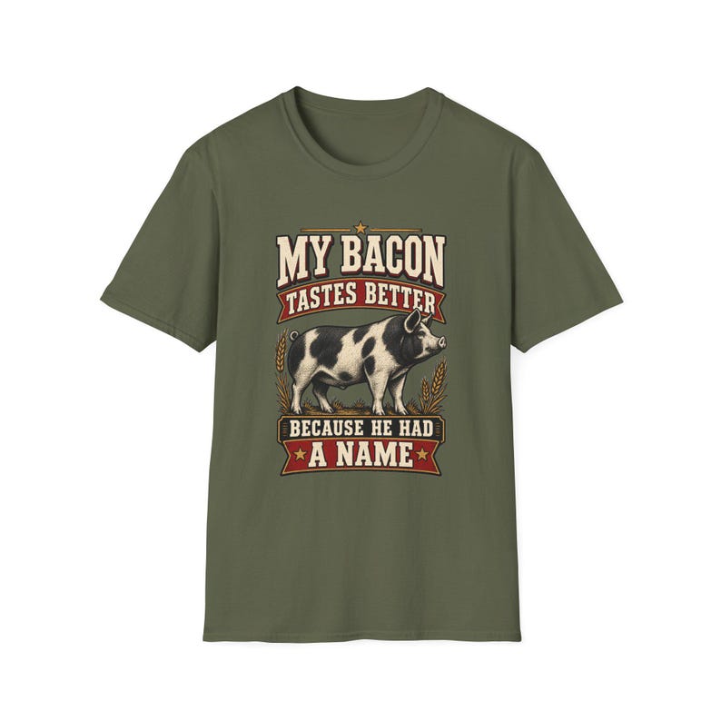 Mein Speck schmeckt besser – T-Shirt mit Schweinemotiv – Geschenkidee für alle, die Wert auf regionale Produkte legen Bild 7