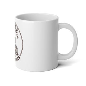Coffee Tastes Better With No Neighbors 20oz Camp Mug - Large Off Grid Coffee Cup - Boondocking Homestead Gift image 4