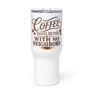 Travel mug with a handle