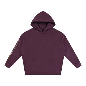 Uncivilized Intentions Two-Sleeve Oversized Hoodie, Civilization One-Star Rating, Off-Grid Streetwear, Unisex Pullover image 9