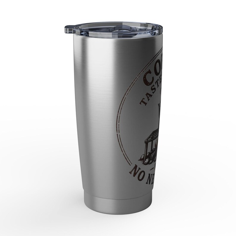 Coffee Tastes Better With No Neighbors 20oz Camp Tumbler - Insulated Off Grid RV Travel Cup - Camping Gift image 4