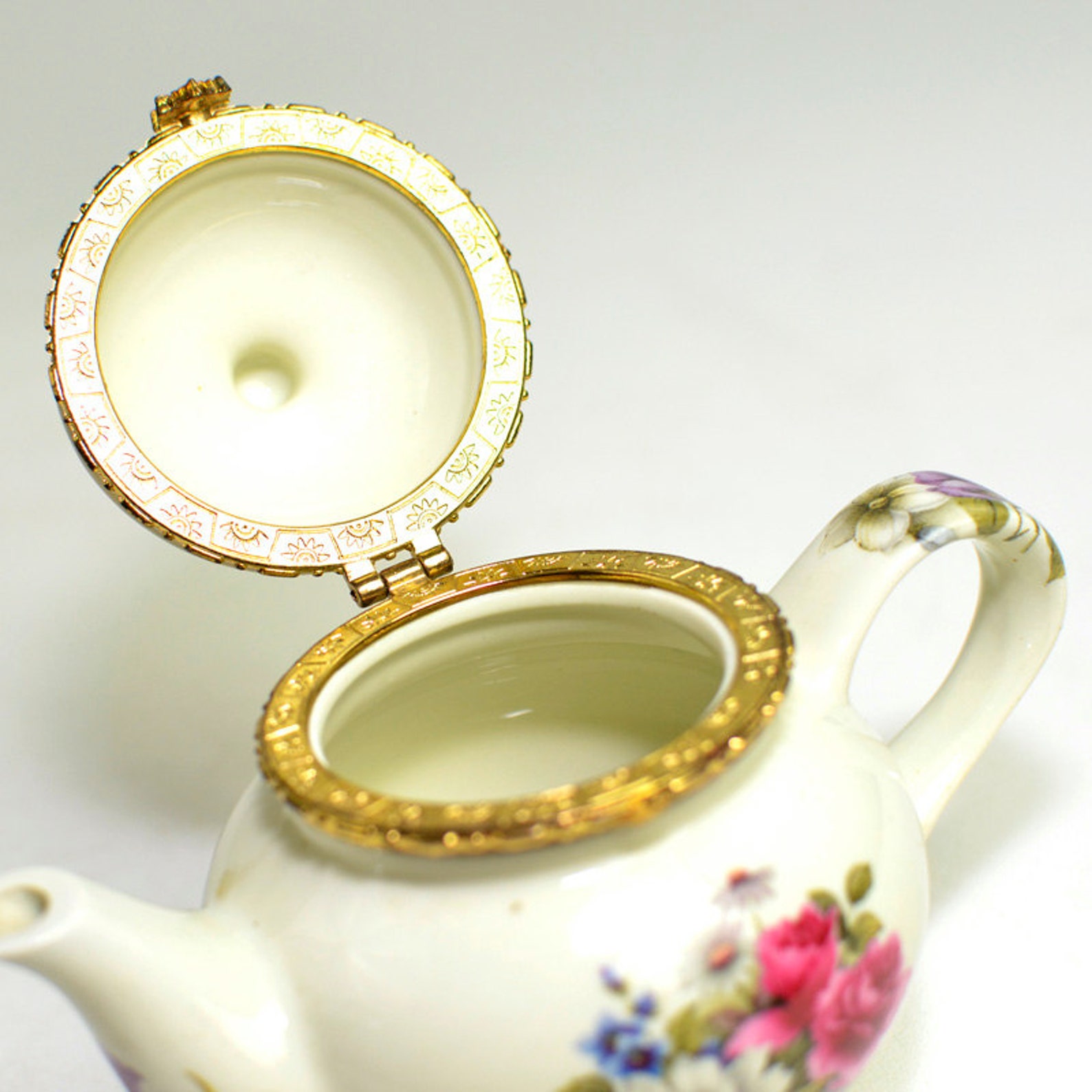 Teapot Trinket Box Formalities by Baum Bros. Miniature Etsy