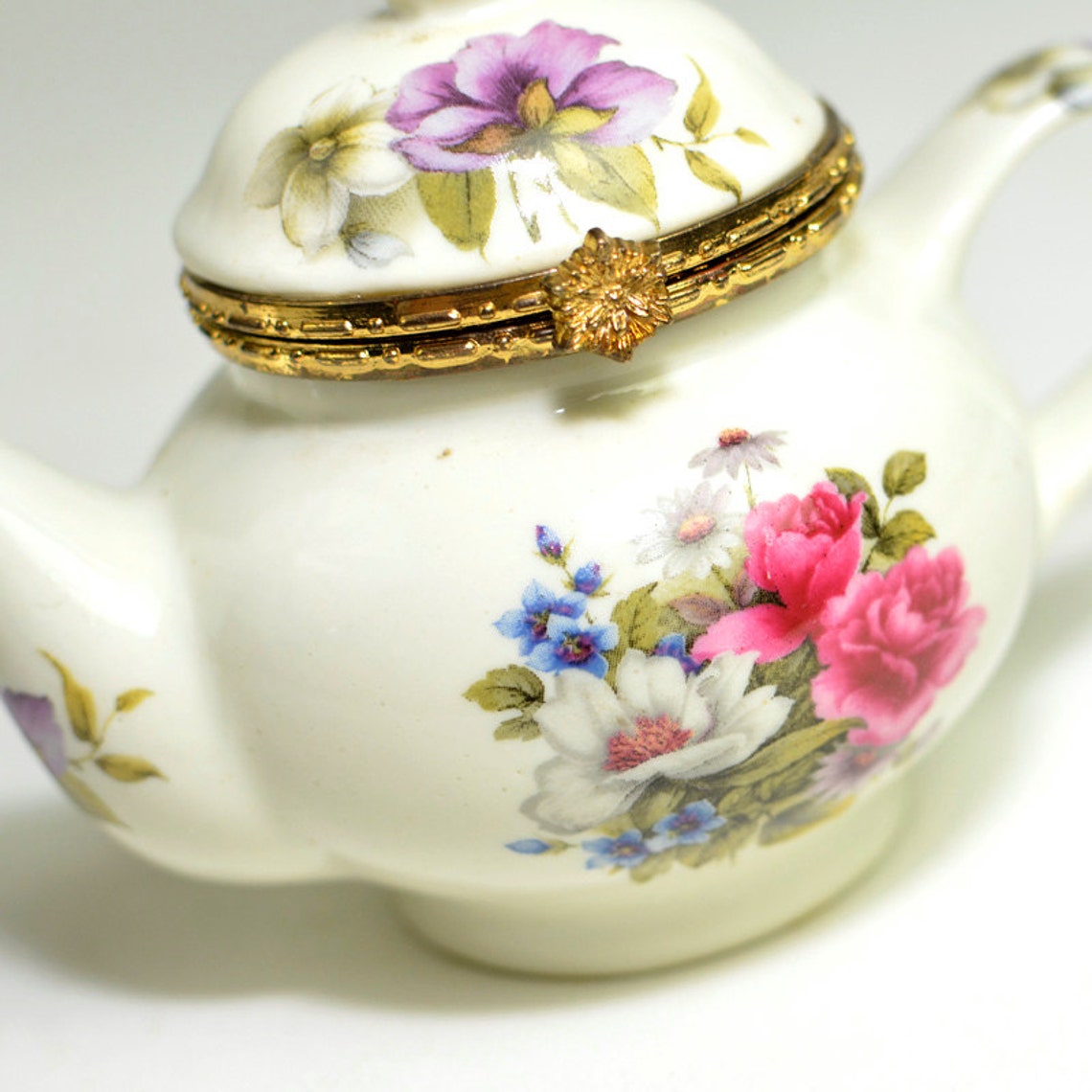 Teapot Trinket Box Formalities by Baum Bros. Miniature Etsy