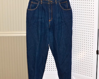 Vintage 80's Plus Size 20 SHORT Gitano High Rise Tapered Leg Mom Jeans