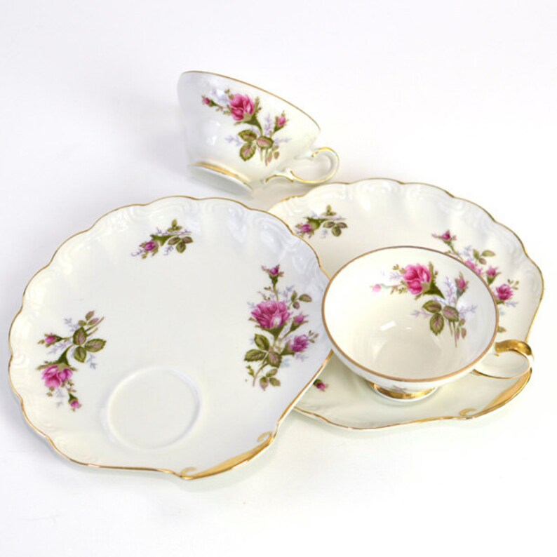 Royal Sealy Tea Cup & Shell Snack Plate Saucer Sets Moss Etsy