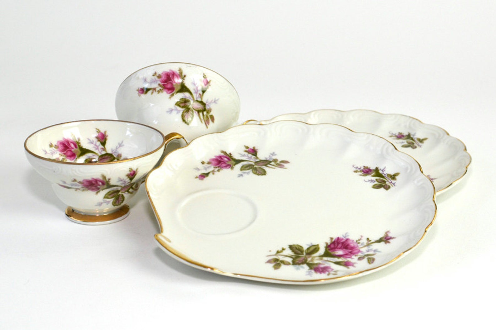 Royal Sealy Tea Cup & Shell Snack Plate Saucer Sets Moss Etsy
