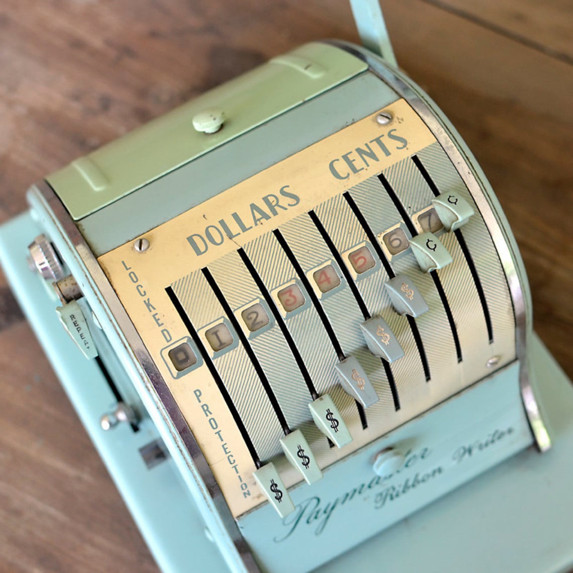 Paymaster Ribbon Writer Series 8000 Check Machine Aqua Blue Etsy