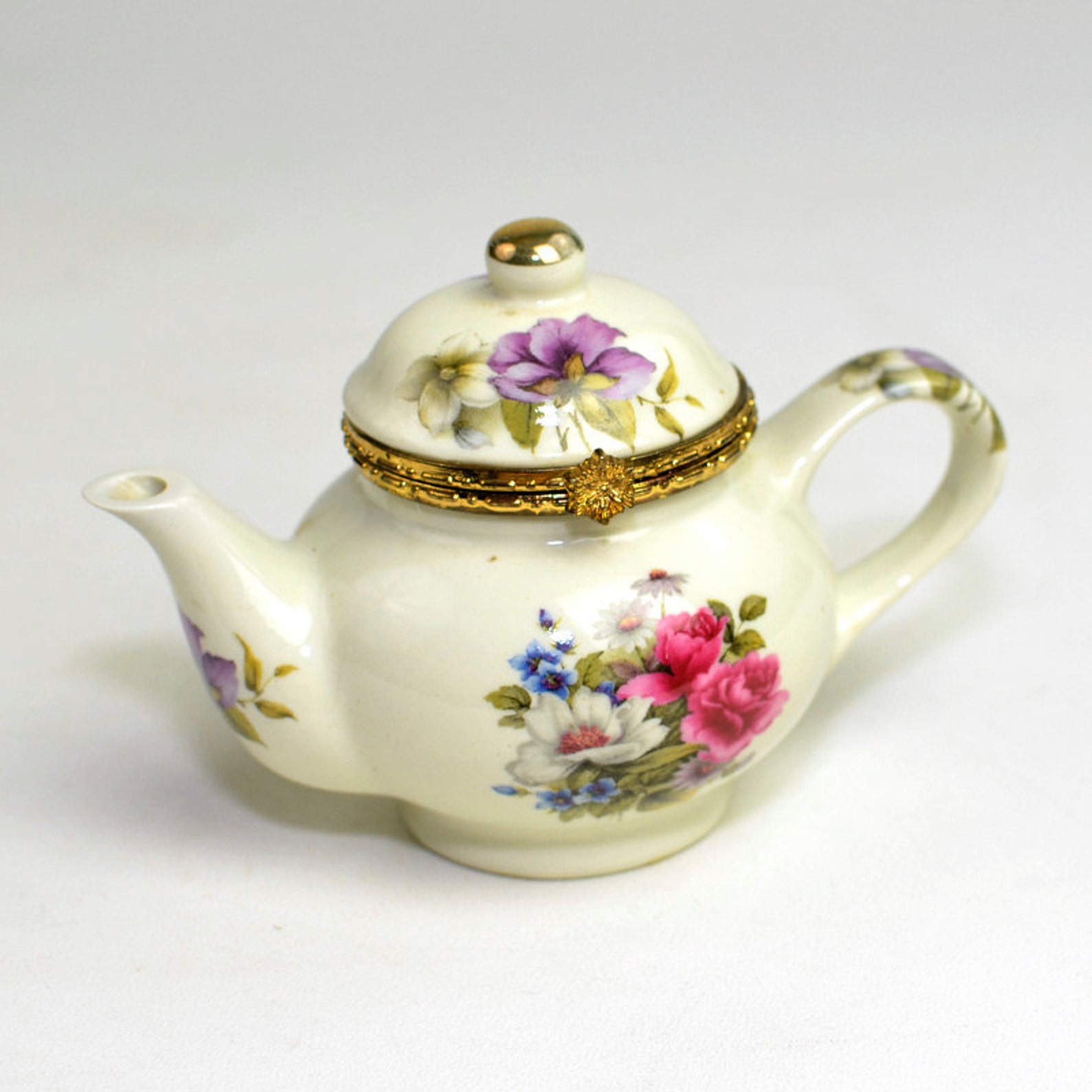 Teapot Trinket Box Formalities by Baum Bros. Miniature Etsy