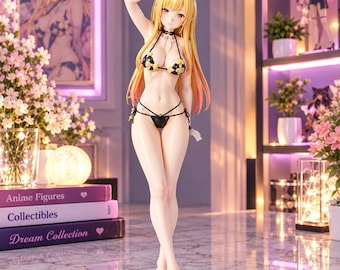 Figura coleccionable de PVC de Marin Kitagawa de My Dress-Up Darling, en traje de baño, 23 cm.