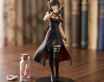 Figura de PVC de Yor Forger, estatua de anime Spy x Family, vestido negro coleccionable (16 cm)