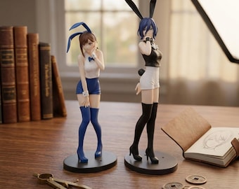 Figuras de PVC de Chainsaw Man Reze Kobeni Bunny Girl, decoración de escritorio de anime (23-29 cm)