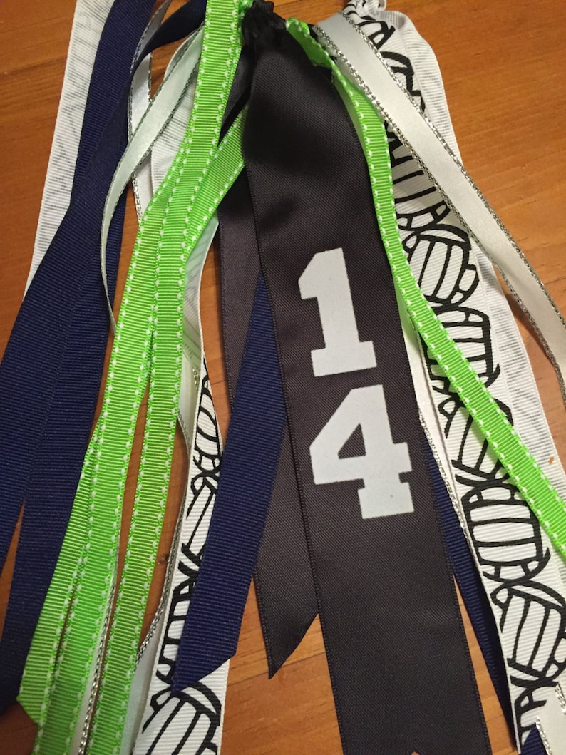 Custom Team Hair Ties Sport Hair Ribbons Sport Accessories Etsy