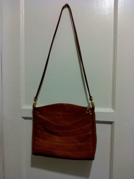 Vintage Cordovan Leather Lou Taylor Shoulder Bag