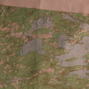 Vintage Landkarte von Norridgewock, Maine (1956)