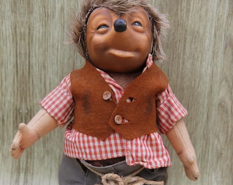 1950年代 シュタイフ社製 メッキー ハリネズミのぬいぐるみ人形 7