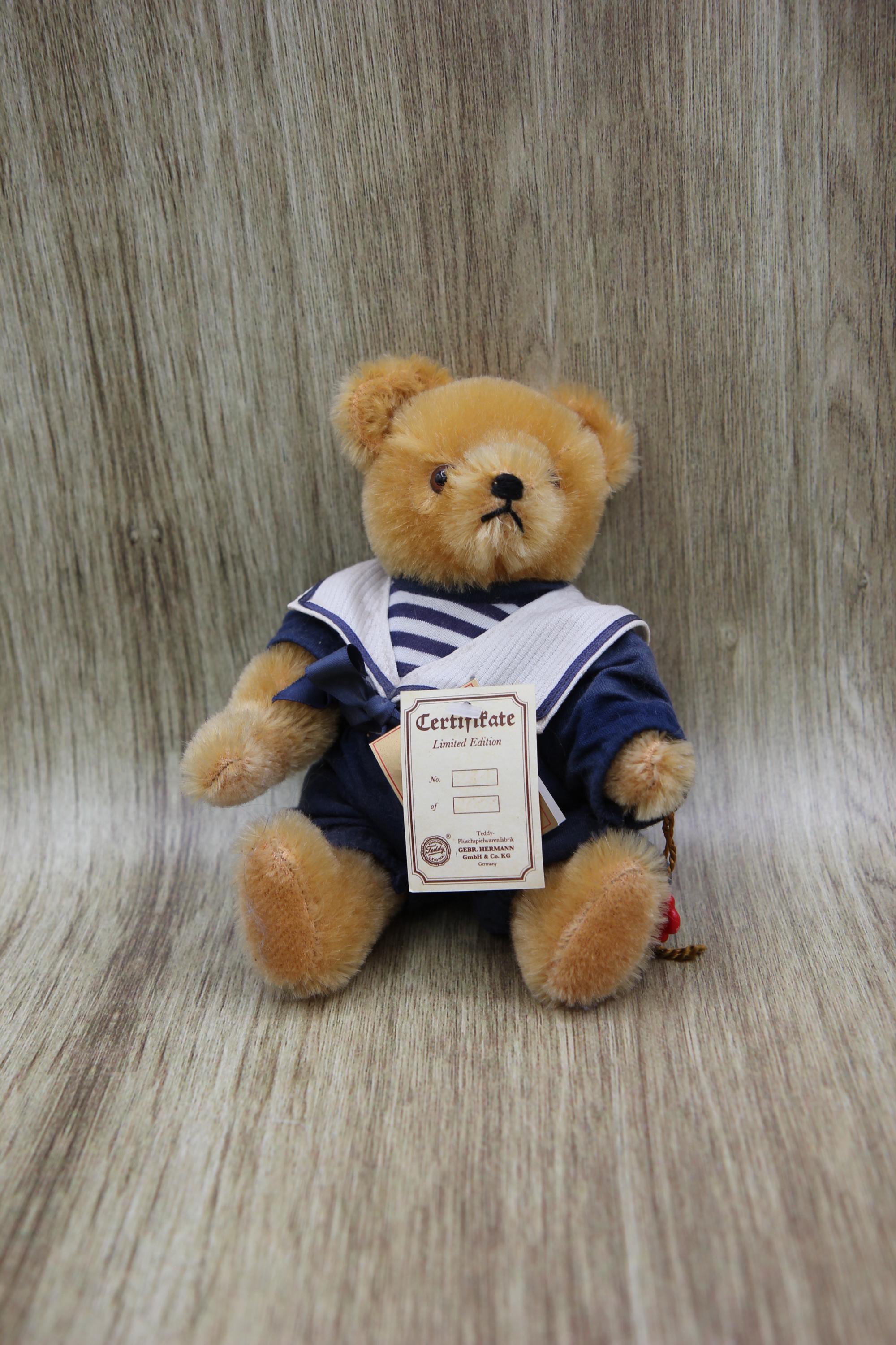 Vintage Hermann Sailor Mohair Teddy Bear Limited Edition