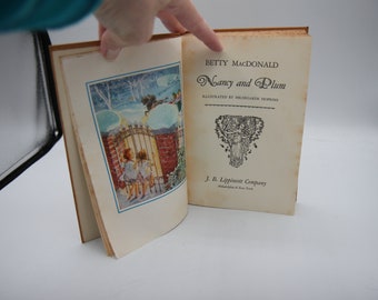 Vintage Nancy and Plum Buch von Betty MacDonald HC FE (1952)
