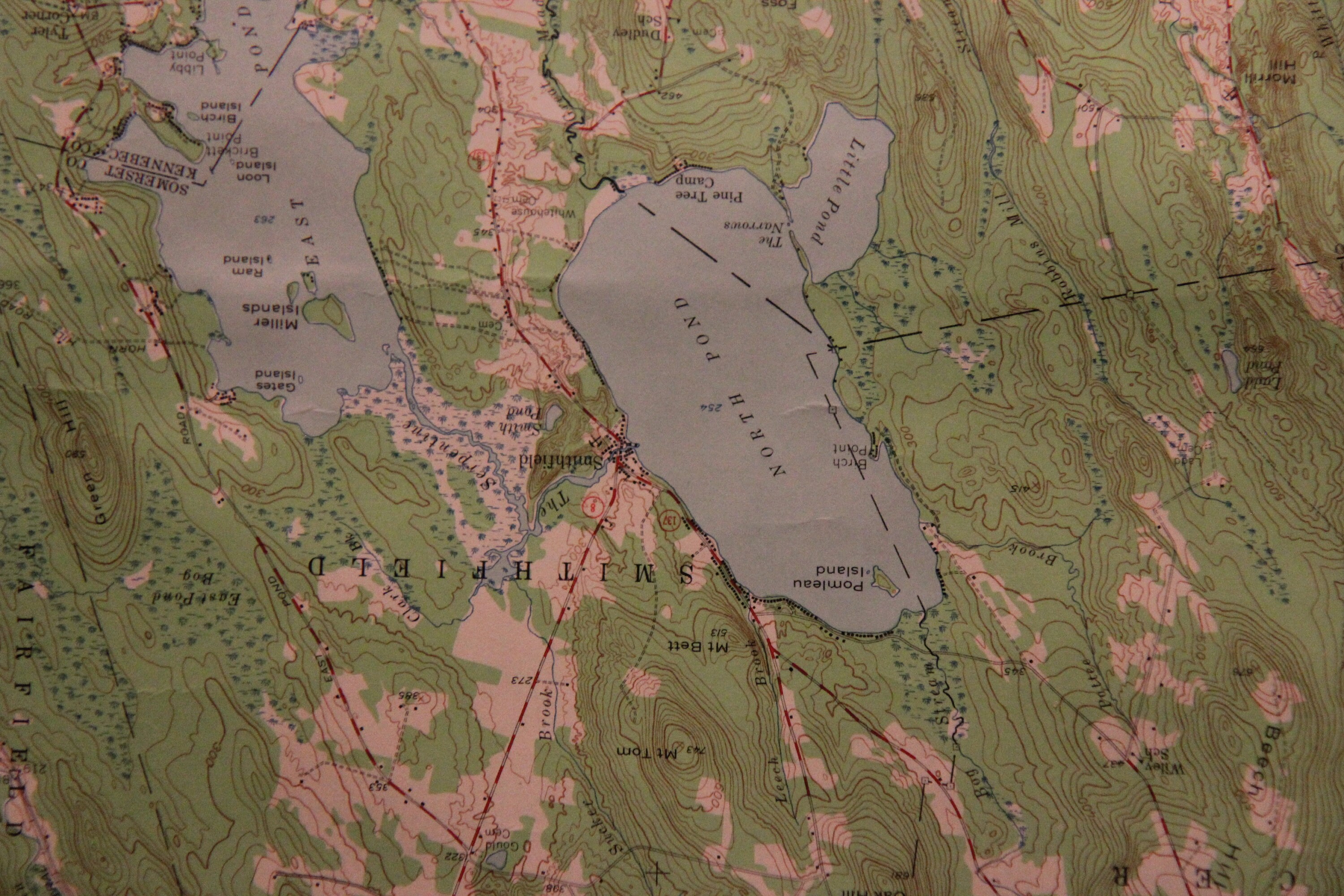 Vintage Original Map of Norridgewock Maine 1956 Etsy