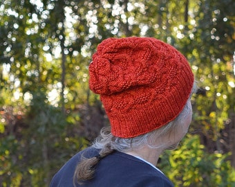 KNITTING PATTERN - Obsession Slouchy Hat (Adult Small, Medium, Large sizes) Digital Download PDF