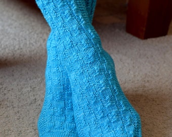 KNITTING PATTERN - Virago Socks (Adult Small, Medium, Large, Extra Large sizes) Digital Download PDF