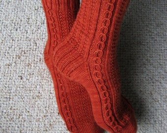 KNITTING PATTERN - Kellebeck Socks (Adult Small, Medium, Large, Extra Large sizes) Digital Download PDF