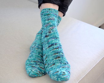 KNITTING PATTERN - Wanderlust Socks (Adult Small, Medium, Large, Extra Large sizes) Digital Download PDF