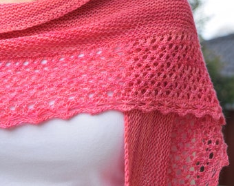 KNITTING PATTERN - Trientalis Shawlette (one size) Digital Download PDF