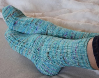 KNITTING PATTERN - Fortitude Socks (Adult Small, Medium, Large, Extra Large sizes) Digital Download PDF