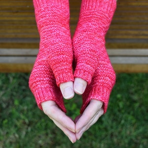 KNITTING PATTERN Interwoven Fingerless Mitts Adult Extra Small, Small, Medium, Large, Extra Large sizes Digital Download PDF image 5