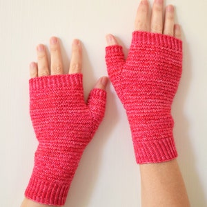 KNITTING PATTERN Interwoven Fingerless Mitts Adult Extra Small, Small, Medium, Large, Extra Large sizes Digital Download PDF image 3